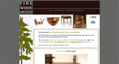Desktop Screenshot of finewoodartists.com